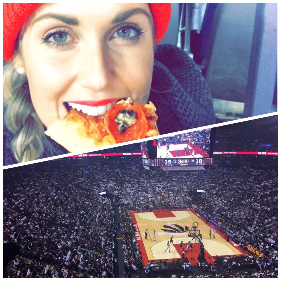 NikkiJMajewski's tweet photo. Popping my #NBA cherry. @Raptors leading by 10pts in 4th quarter #LetsGoRaptors https://t.co/whnTg8xsPT