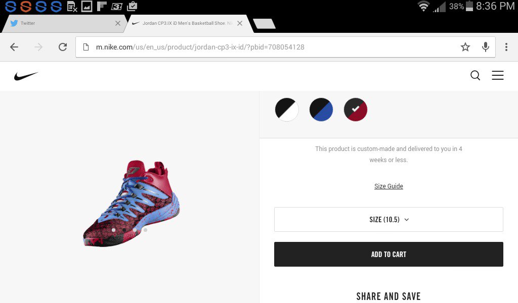 abdisheikh765's tweet photo. Size 10.5, What do you think 
#CP3ID https://t.co/1JkpkXWatH