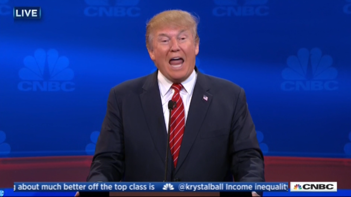 funnyordie's tweet photo. Right, because America definitely needs more "unpredictable" people with guns. #GOPDebate https://t.co/qNVst65pDY