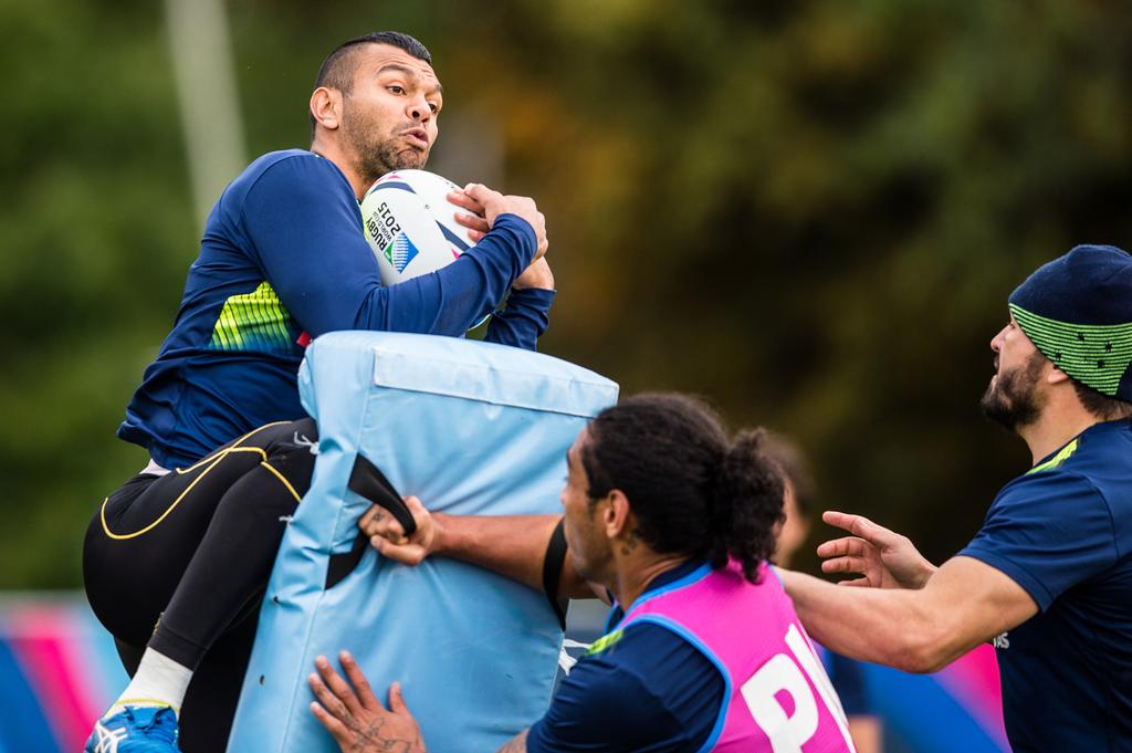 wallabies's tweet photo. The excitement is building! Check out all the latest training pics on our Facebook page. #RWCFinal #StrongerAsOne https://t.co/NmeYhaoYBz