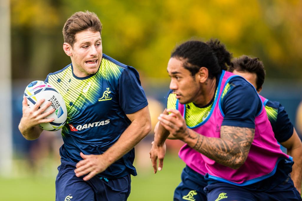 wallabies's tweet photo. The excitement is building! Check out all the latest training pics on our Facebook page. #RWCFinal #StrongerAsOne https://t.co/NmeYhaoYBz