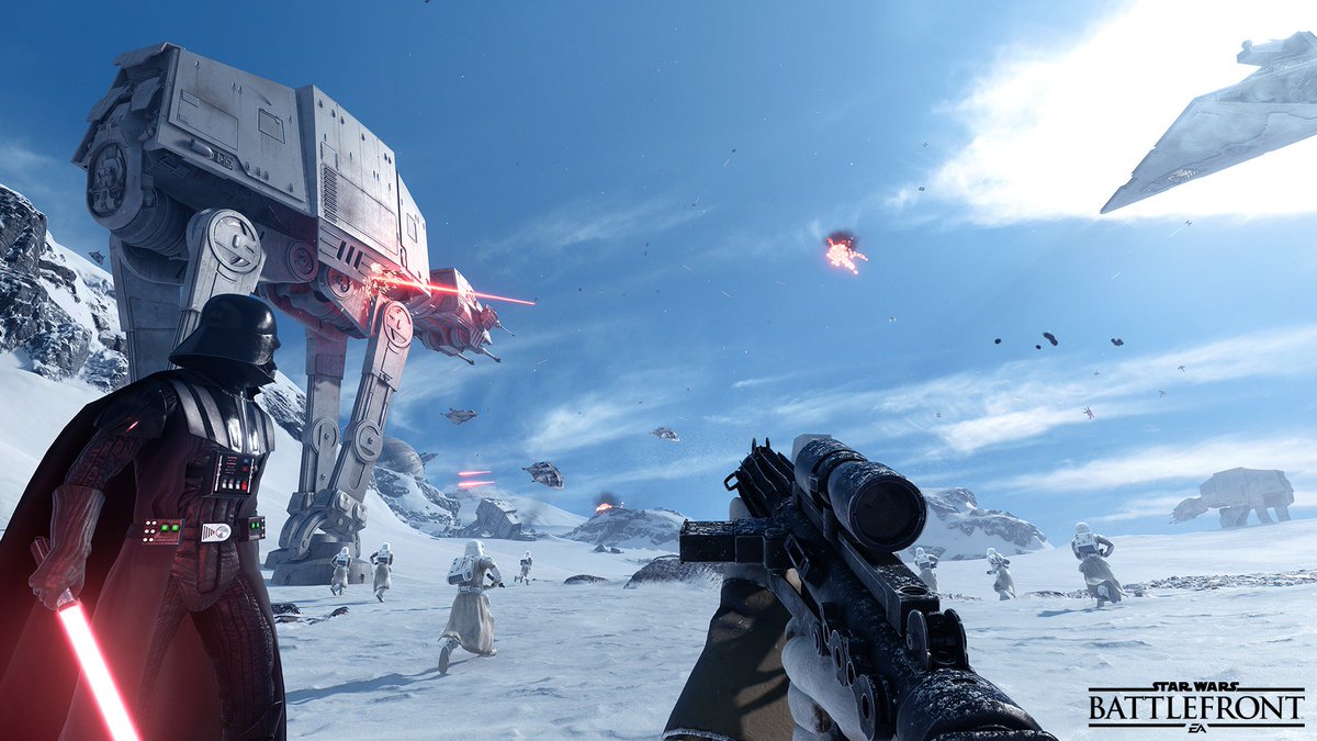 GameSpot's tweet photo. Watch Star Wars Battlefront's launch trailer. https://t.co/ECiZ0tbBfH https://t.co/2hx2E8olii