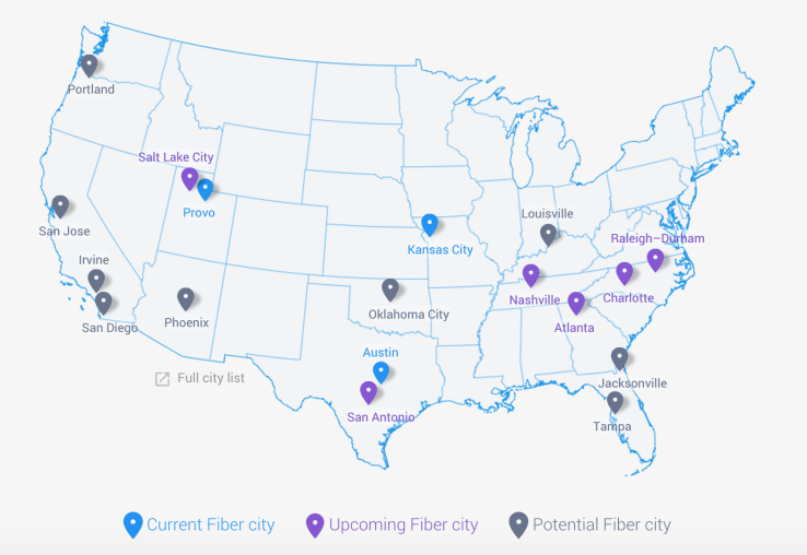 TechCrunch's tweet photo. Oklahoma City, Jacksonville and Tampa invited to explore Google Fiber https://t.co/lo0A7b7bEN https://t.co/nRbe2D05j5