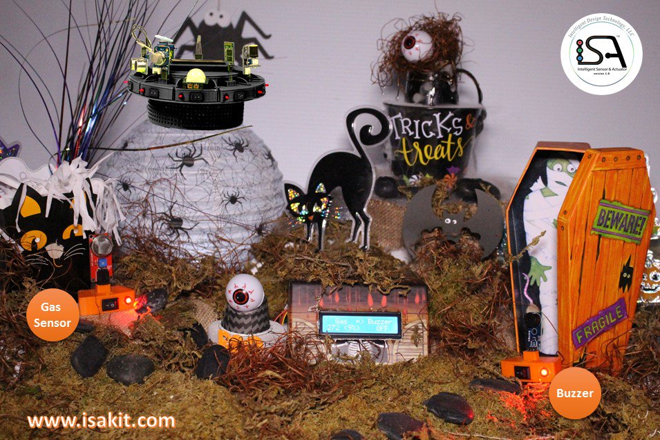 myisakit's tweet photo. #DYI #Arduino #Halloween #STEM #Projects with #gas #sensor #buzzer #actuator #ISAKIT https://t.co/jJhvRB2jxC