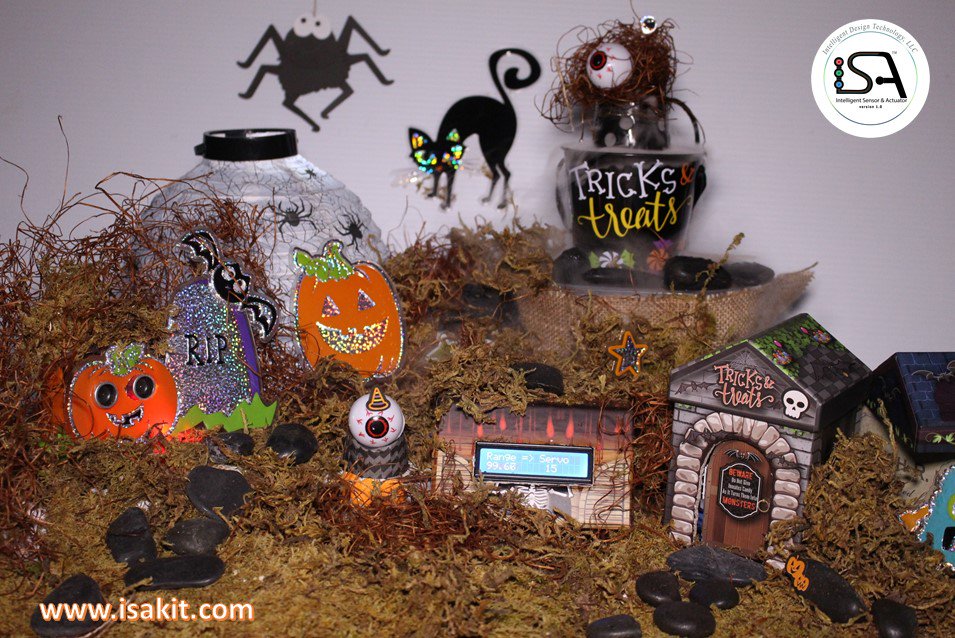 myisakit's tweet photo. #DYI #Arduino #Halloween #STEM #Projects with #ultrasonic #sensor #servomotor #actuator #ISAKIT https://t.co/929lf8lJKC