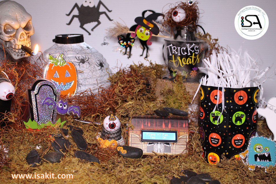 myisakit's tweet photo. #DYI #Arduino #Halloween #STEM #Projects with #flame #sensor #fanmotor #actuator #ISAKIT https://t.co/jHIZ6yyAtO