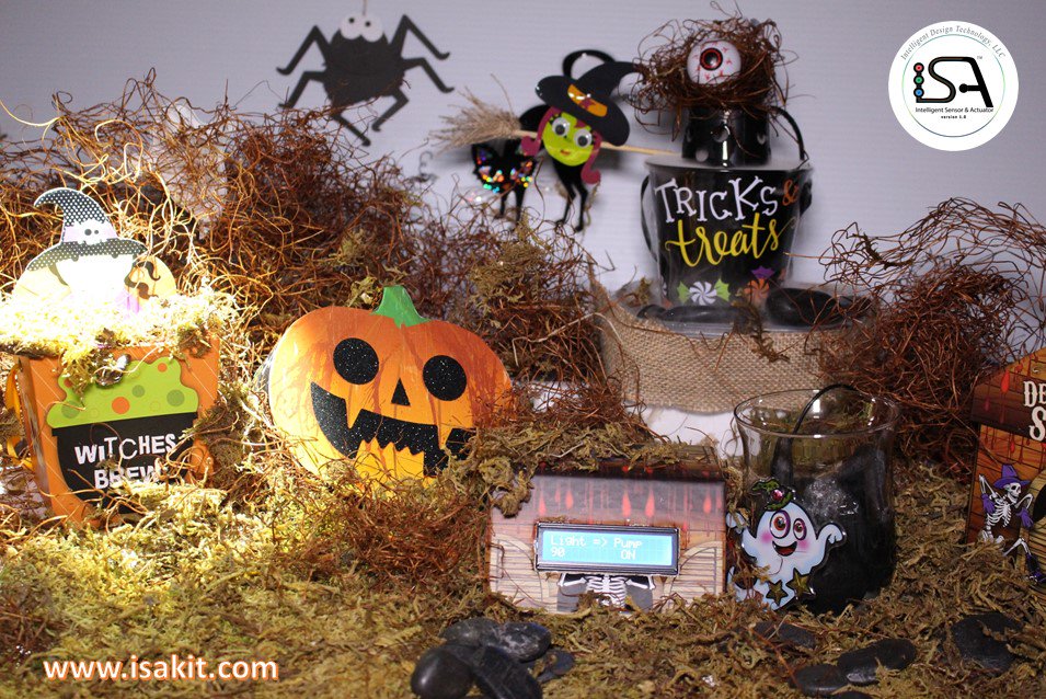 myisakit's tweet photo. #DYI #Arduino #Halloween #STEM #Projects with #light #sensor #relay #pump #actuator #ISAKIT https://t.co/tg49nrCYd6