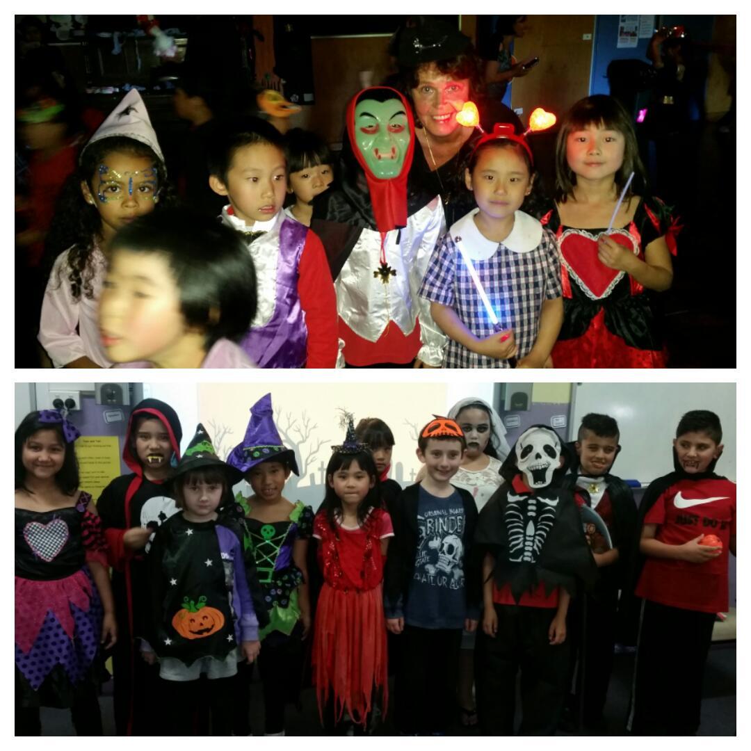 misspalmasclass's tweet photo. Annual K-2 Halloween Disco. Kids and teachers having fun. Very scary costumes @CampsiePS https://t.co/eO68TOGHOR
