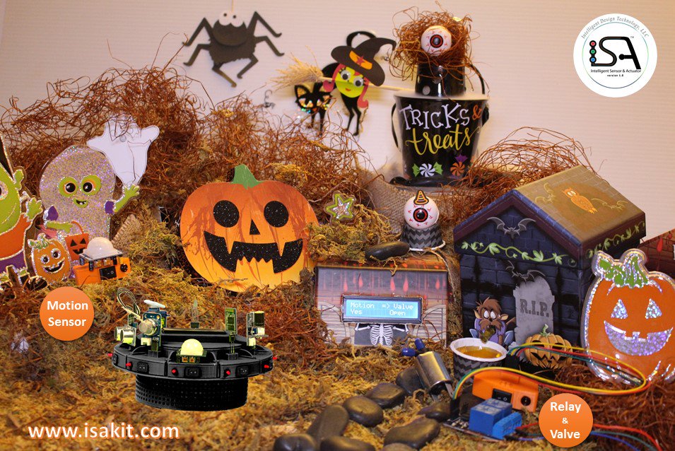 myisakit's tweet photo. #DYI #Arduino #Halloween #STEM #Projects with #motion #sensor #relay #solenoid #valve #actuator #ISAKIT https://t.co/H7I9yfLglz