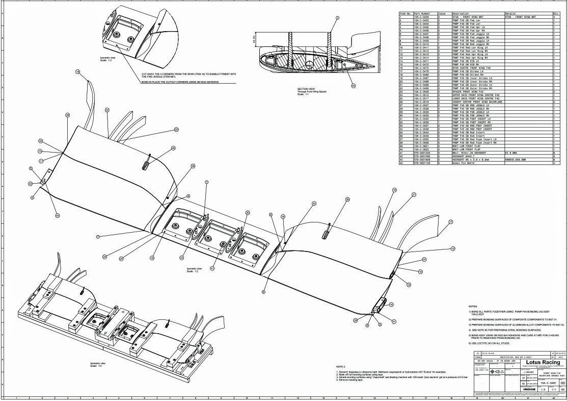 CATERHAM F1.CO.UK on Twitter "2010 Caterham Lotus T127 F1 front wing