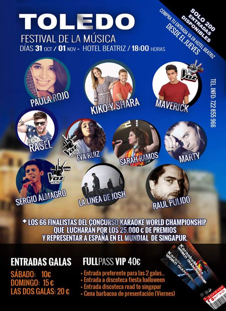 Musincronizados's tweet photo. Os dejamos otra opción xa el finde x Toledo en @beatrizhoteles. @KikoyShara, @PaulaRojo90, @MaverickOficial y más!!! https://t.co/oAIamU85A8