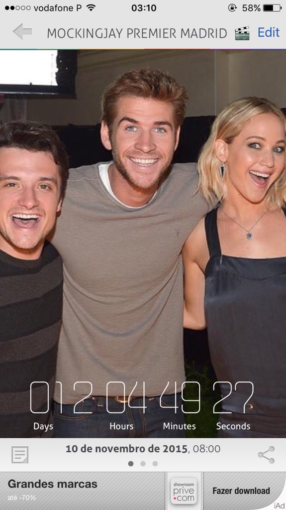 teresailima's tweet photo. Begins the countdown ⏳🕚🙏🏻 #MockingjayPart2WorldTour #MockingjayPart2 #MockingjayMadrid #Portugal to #Madrid https://t.co/322na1P9Wu