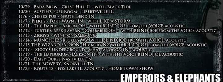 EmperorElephant's tweet photo. November your dates posted ! https://t.co/MgLDWgyJVf