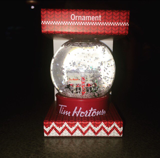 TimHortonsND's tweet photo. ❄️ Tis the season for new products at Tim Hortons! Stop in and check out our new Ornaments and Mugs ❄️ https://t.co/FWyVwzSmix