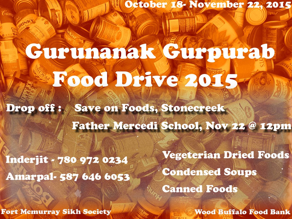 fmsikhsociety's tweet photo. 3rd Annual Gurunanak Gurpurab Food Drive for @WBFoodBank #ymm https://t.co/ZdYSqGxne8 #sikh #gurunanak #endhungernow https://t.co/Iy2GFym3qH