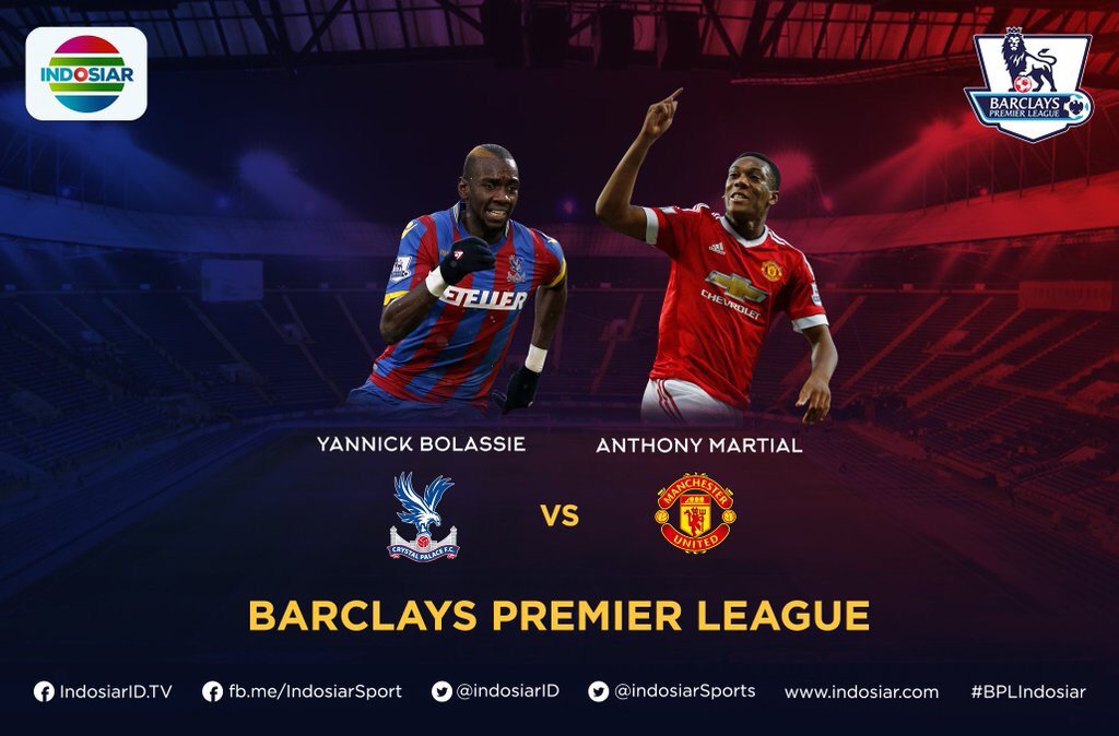 NEXT MATCH |

Crystal Palace v ManUtd
BPL
Sabtu, 31 Okt
KO: 23:00 WITA
LIVE on Indosiar &amp; beIN Sports 3.