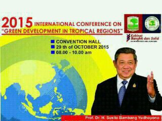 ilaa_oa's tweet photo. International Conference On "Green Development In Tropical Regions" by @SBYudhoyono @InfoPadang_ @infoSumbar https://t.co/qOgSYR7gUV