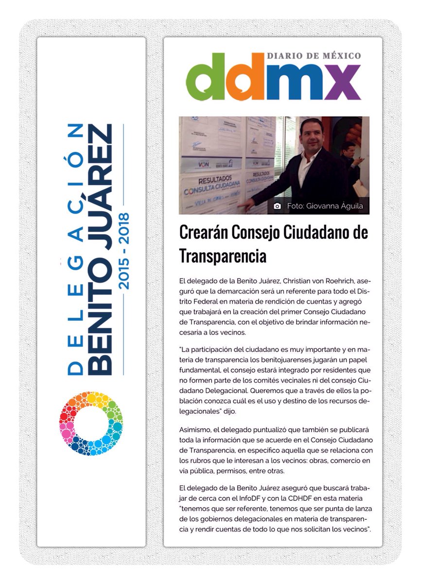 #LoMásLeido "Crearán #ConsejoCiudadanoDeTransparenciaBJ" diariodemexico.com.mx/crearan-consej… vía @DDMexico 
#JuntosPorBJ