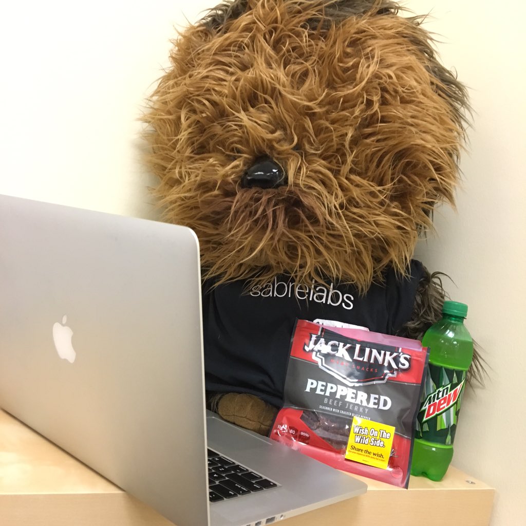 Travelchewy's tweet photo. Doing #SabreHack up right with a bit @amazonecho and iOS hacking, and a whole lot of @MountainDew and @JackLinks! https://t.co/q1PowutWSQ