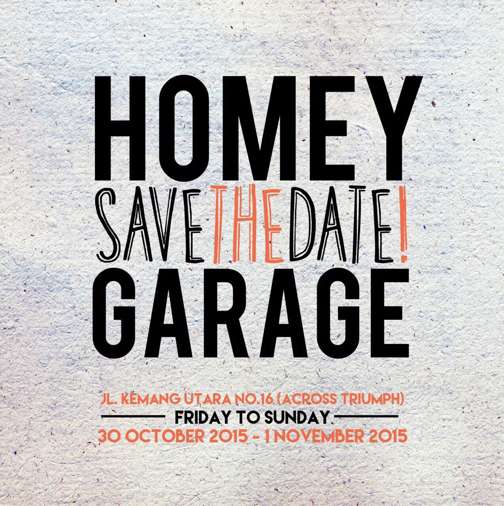 hi... ITS TOMORROW!!! #HomeyGarage LOTS of items priced start from 20k! all new and branded stuffs.. BE THERE 💋🎉