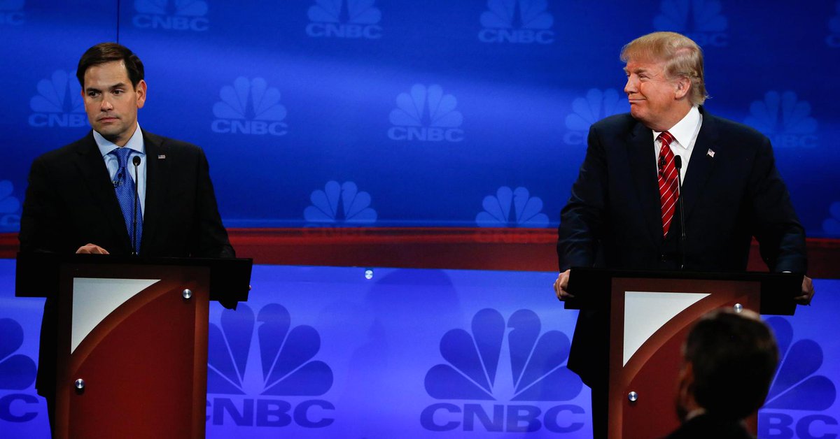 CNBC's tweet photo. Republican debate: Here's who won...and who lost https://t.co/rM1MCWdlrW #GOPDebate https://t.co/FFb2EimXwW