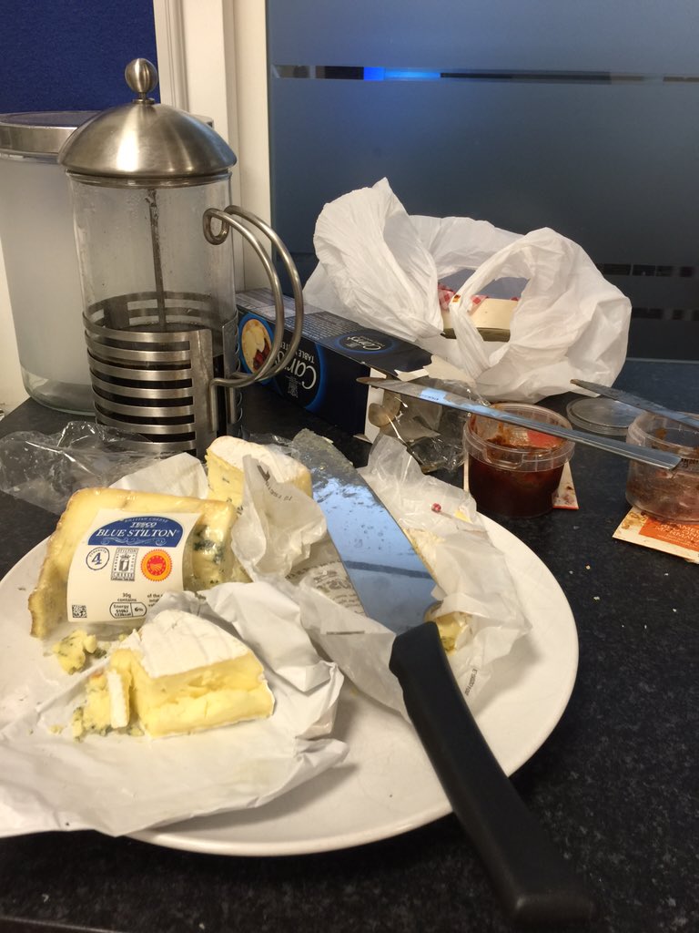 uniukajack's tweet photo. SCAS cheese night, as seen in the EOC kitchen #111 #tobrieornottobrie https://t.co/LYQj1CswRk