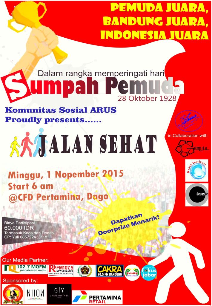 ulinBDG's tweet photo. Uliners,, para pemuda Bandung juara, H-3 nih, join acara sumpah pemuda ini, banyak banget yg mau join, https://t.co/3lzjAGnYDU