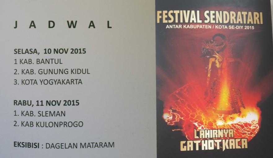 Festival Sendratari Antara Kabupaten/Kota Se-DIY | 10/11 November pkl 19.30 WIB di Concert Hall TBY | Gratiss
