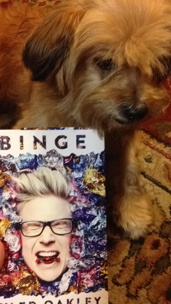 niftyoakley's tweet photo. @tyleroakley All 3 of my dogs love you!!! #PetsReadingBinge https://t.co/7VMZNMjCAp