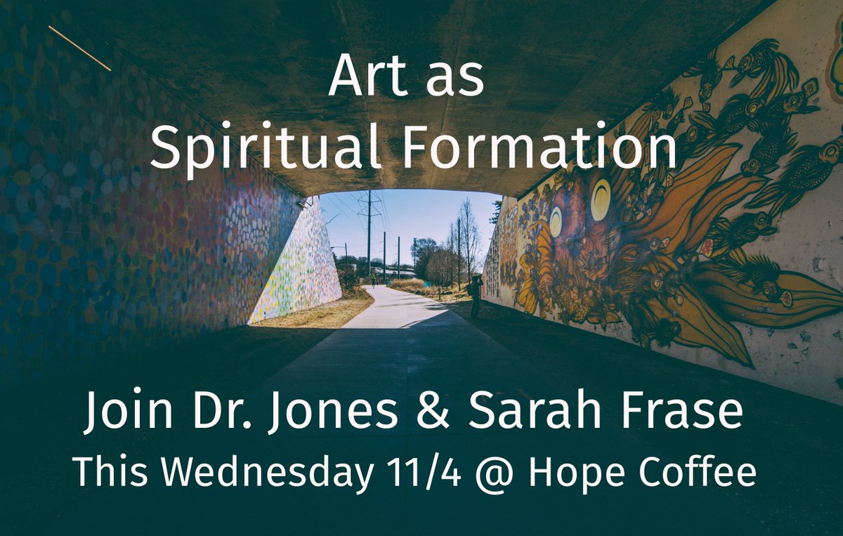 dtseikon's tweet photo. Come and join us Wednesday at 11:30 to explore the topic of Art as Spiritual Formation. https://t.co/CVfrF3sUr0
