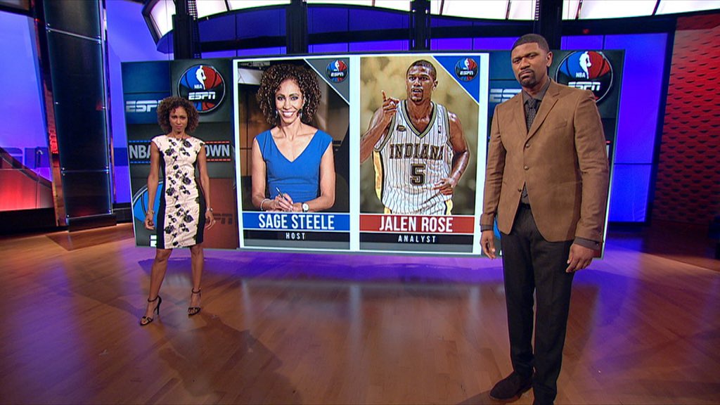 Sage Steele on Twitter "Tried hard to look mean for our show open.. 