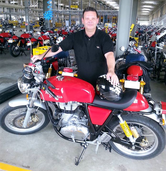 I dunno what the #MasterChef likes to cook but I certainly know what he Loves to Ride !! #RERocker #REContinentalGT