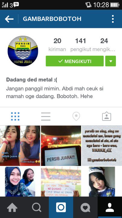 Follow ih IG : gambarbobotoh