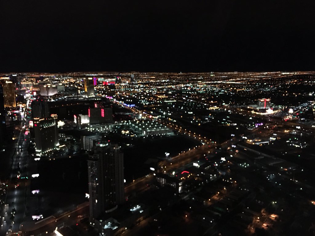 GeogAttwell's tweet photo. #stratosphere #vegas. Had to be done. Can't believe it's our last night! #SWUSA15 https://t.co/s7z3ZRBEBn