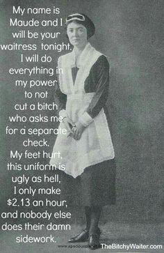 Waitress Life (@sassyserverlife) on Twitter photo 