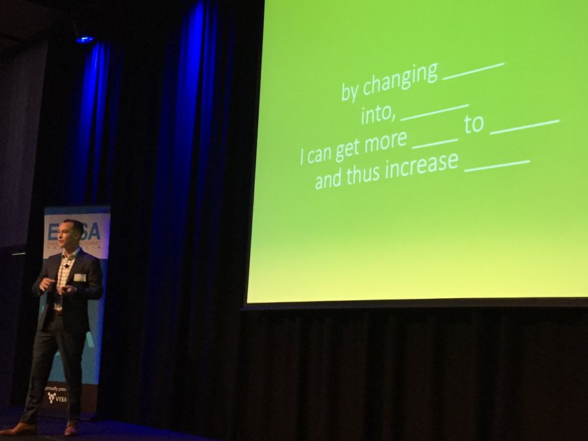 jacobaldridge's tweet photo. Luke Harrison on setting hypotheses for email testing. For a business guy like me, THAT'S #PillowTalk! #EMSA15 https://t.co/RETk9MUsAh