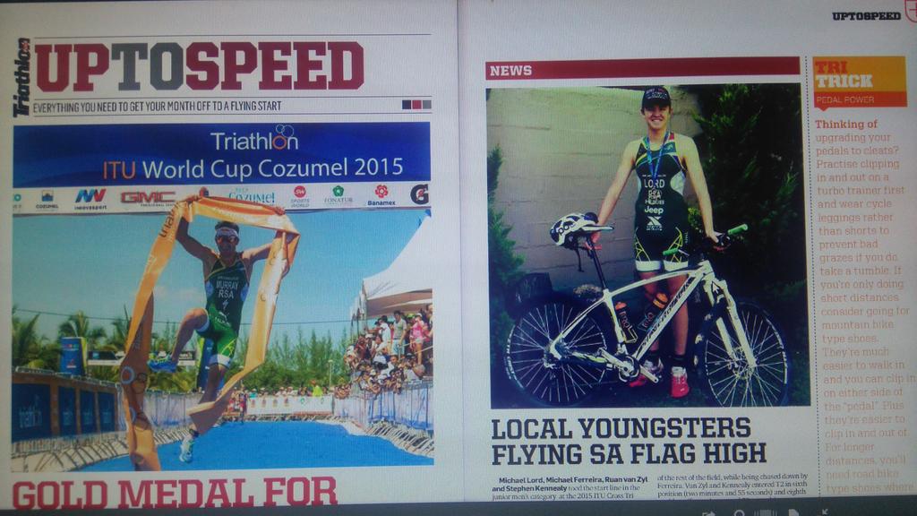 <a href="/TriathlonPlusSA/">Glen Gore</a>  Mag Nov. 2015 
@jeepteamsa @silverback_technologies @masons_bike_inn <a href="/torq_sa/">TORQ South Africa</a> <a href="/xterrawetsuitsa/">XTERRAWETSUITSSA</a>