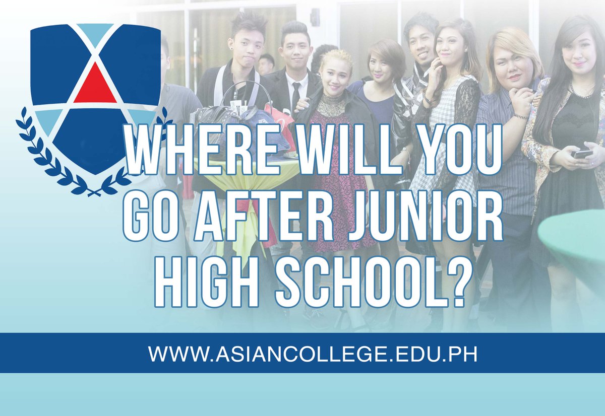 AsianCollegeQC's tweet photo. What’s your plan after Junior High School? We’ve got a #SeniorHighSchool program for you! https://t.co/5fTn1HFtta