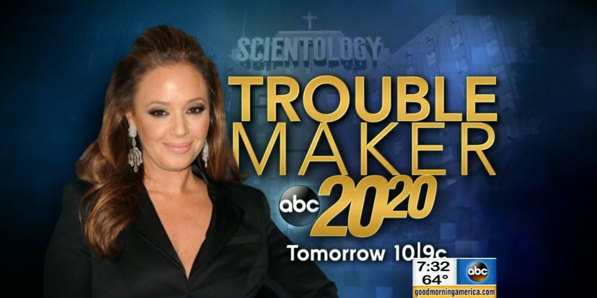 GMA's tweet photo. More from the Leah Remini interview tomorrow on @GMA and the full piece on @ABC2020. https://t.co/Wp5X2sueVL