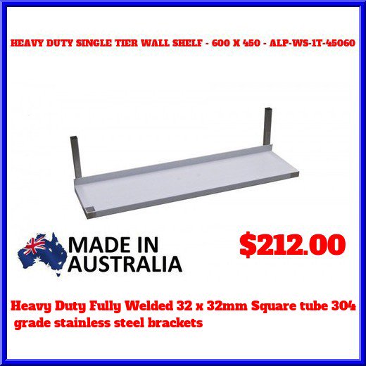 AlphaFlatpack's tweet image. HEAVY DUTY SINGLE TIER WALL SHELF - 600 X 450 - ALP-WS-1T-45060 ONLY AT $212.00 . goo.gl/SQebcY