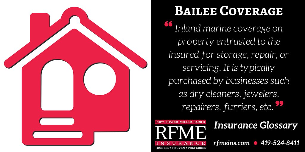 RFME_Insurance's tweet image. Do you own a business that needs Bailee Coverage? #InsuranceGlossary