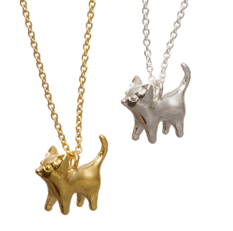 FacetsPR's tweet photo. Happy #NationalCatDay! Treat the feline fanatic in your life to one of these adorable pendants from @AlexisJewellery https://t.co/zs4tuk3wQv