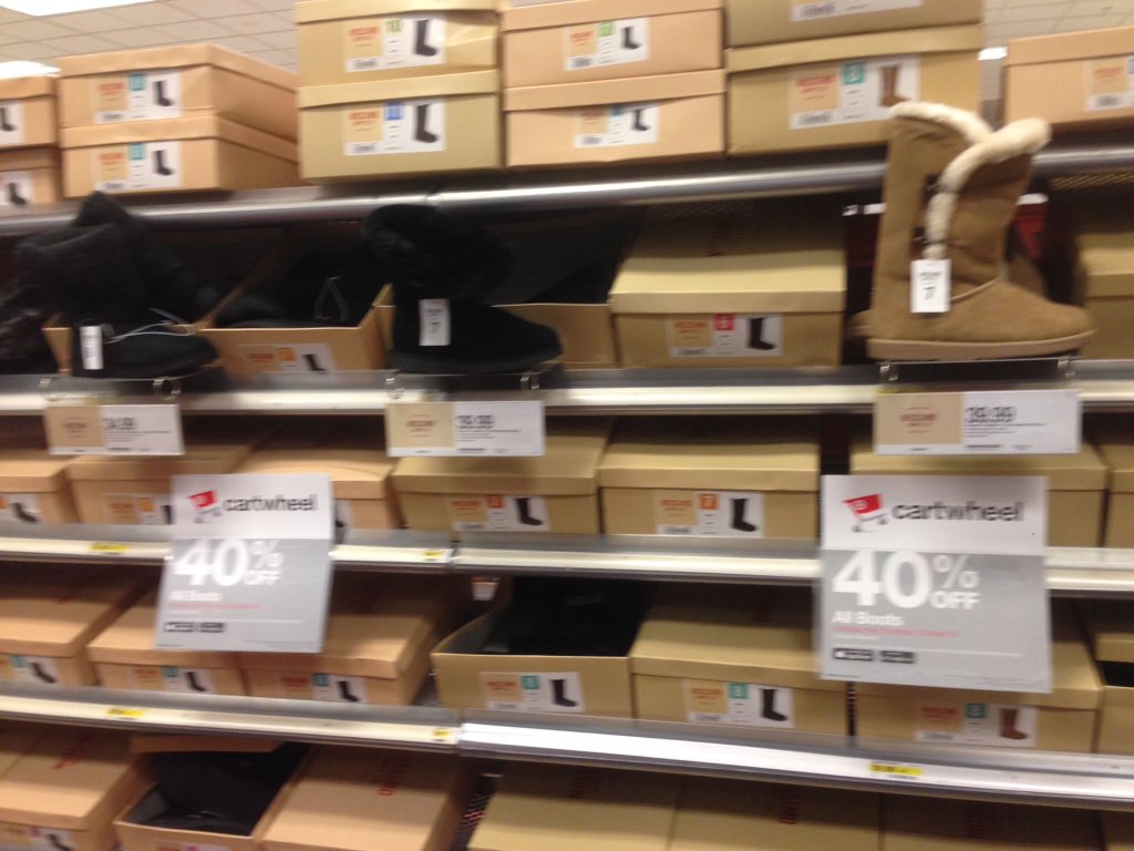 Who's ready for some boot sales today? #Cartwheel #sales #boots