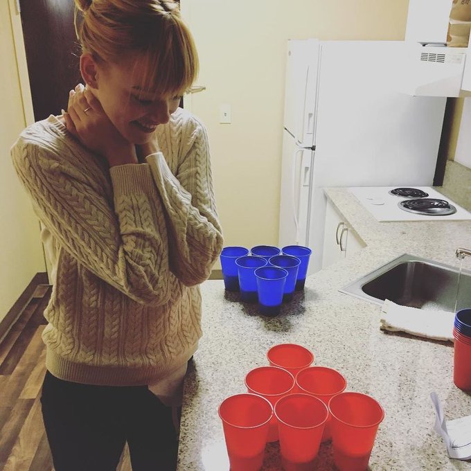 1st time #beerpong ???? #USA #US #America #beer #game #party #girl #sexy #sexygirl #drink #rt #l4l #f4f