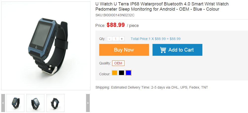 gzdbx's tweet photo. U Watch U Terra IP68 Waterproof Bluetooth 4.0 Smart Wrist Watch Pedometer Sleep Monitoring 
https://t.co/OHPfh2eQq5 https://t.co/ZZ9myNT4Q8