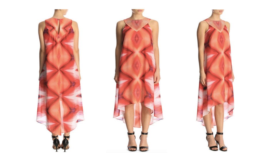 mashable's tweet image. Woman accidentally buys dress covered in giant vaginas on.mash.to/1KHceRM