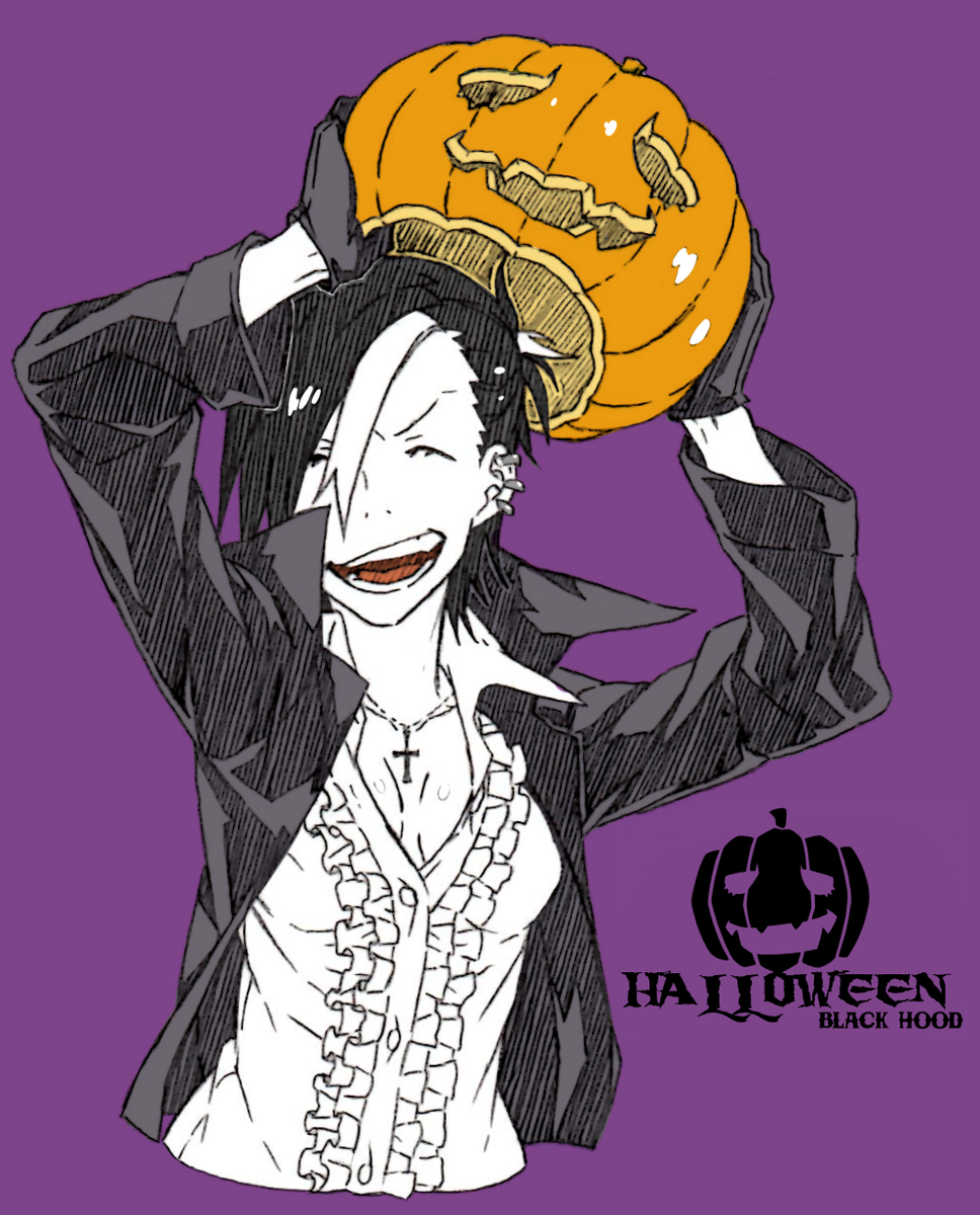 「去年のハッピーハッピーハロウィンカボチャマン(色付き) 」|亀左衛門のイラスト