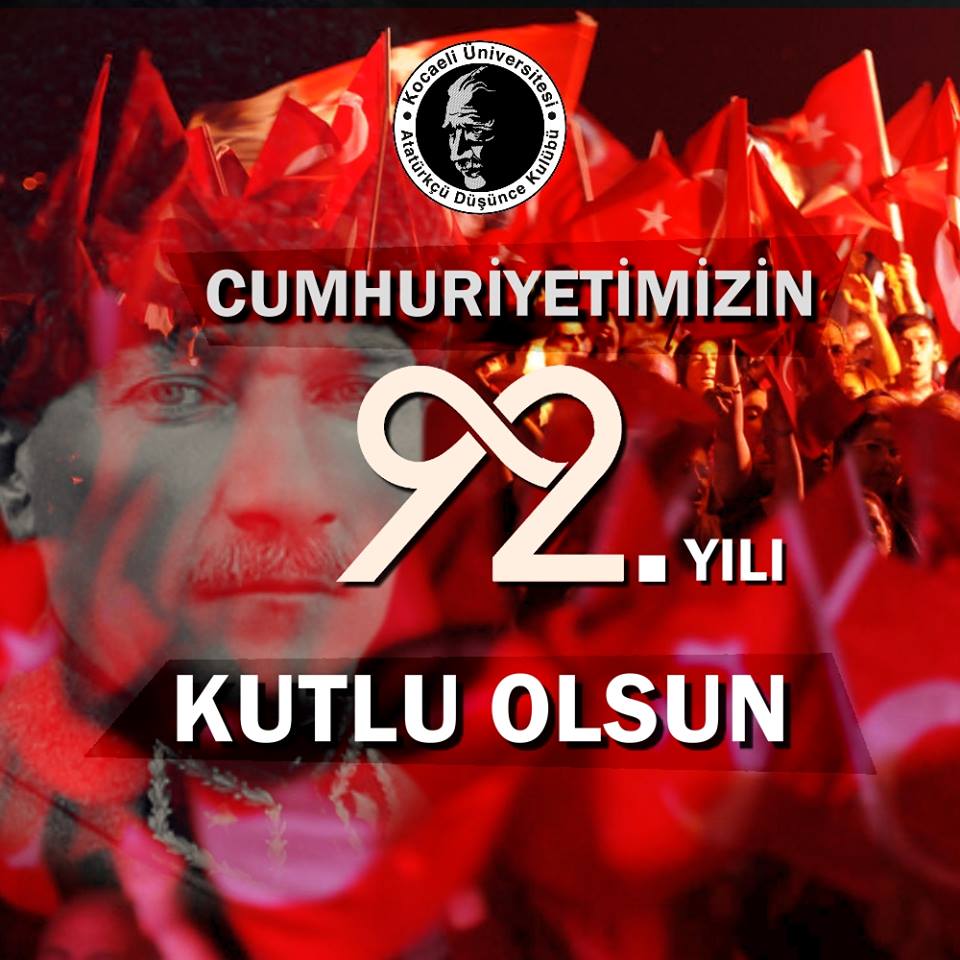 #29EkimiBizYasatacağız Cumhuriyetimizin 92. yılı kutlu olsun!
#CumhuriyetFazilettir