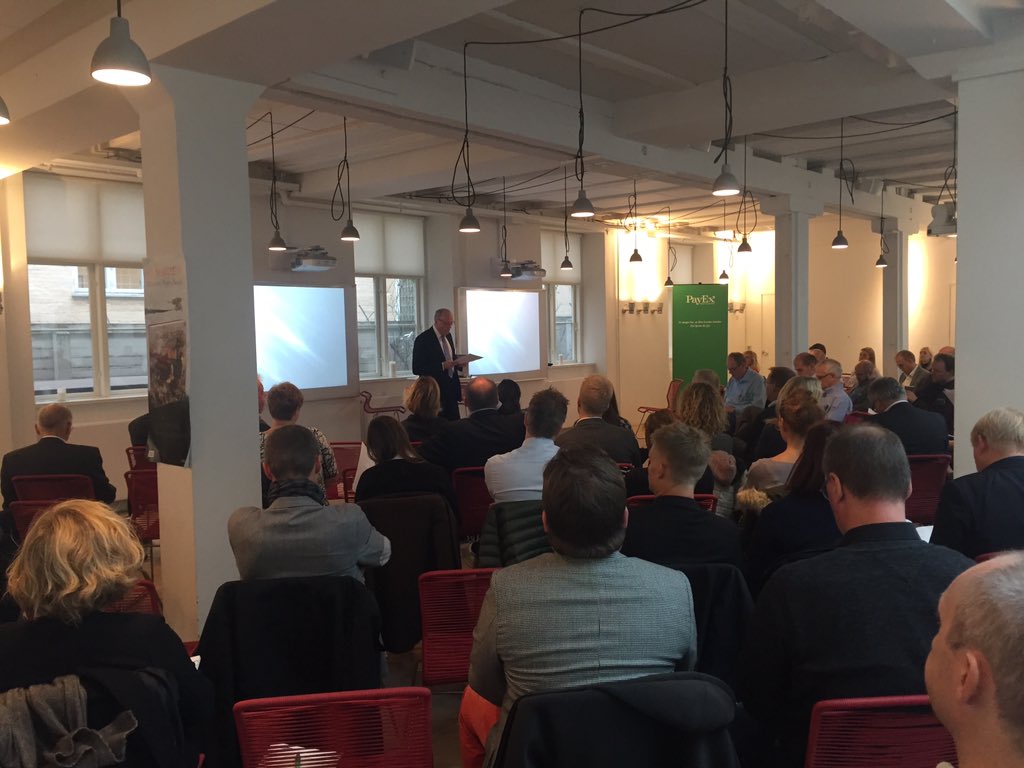 MikaelCarlsen's tweet photo. Finally #innovationforum have started, now speaking Ebbe Dal, Chairman @DanskeMedier Conference sponsored by #PayEx https://t.co/mJ1XwHuc9F