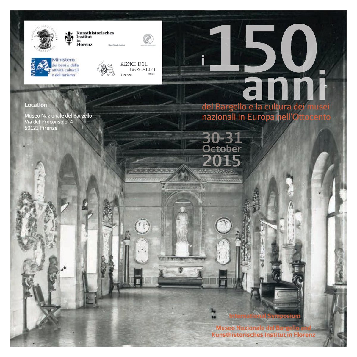 ChristophMeran's tweet photo. 30-31/10, firenze: convegno "150 anni del bargello e la cultura dei musei nazionali in europa dell'ottocento". https://t.co/ioTKfVKVdR